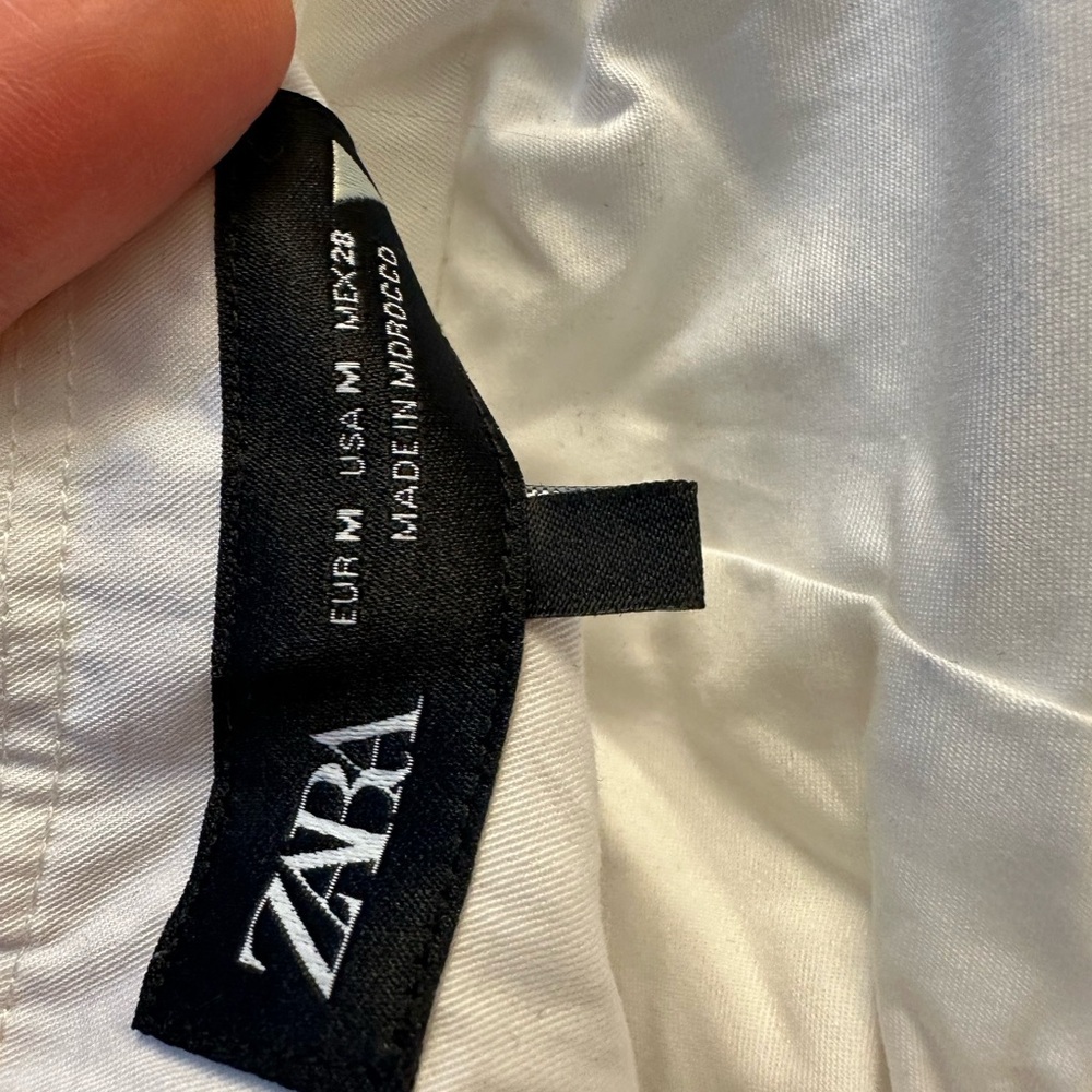 Zara White linen beach dress - Picture 2 of 4